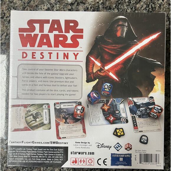 Star Wars Destiny Dice/Card Game 2-Player Starter Set, New and Sealed - Picture 2 of 8